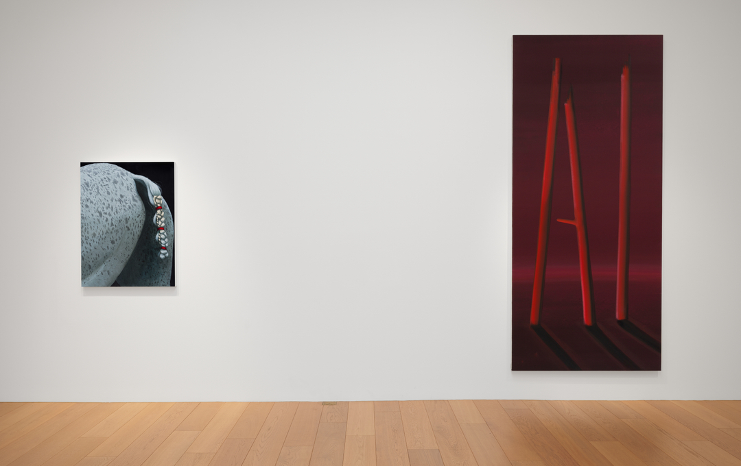 Installation view of "Blush"