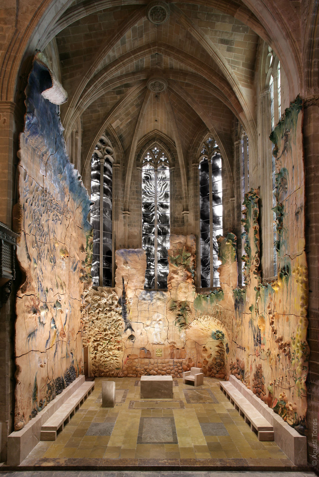 Installation view, Palma de Mallorca Cathedral, Mallorca, Spain