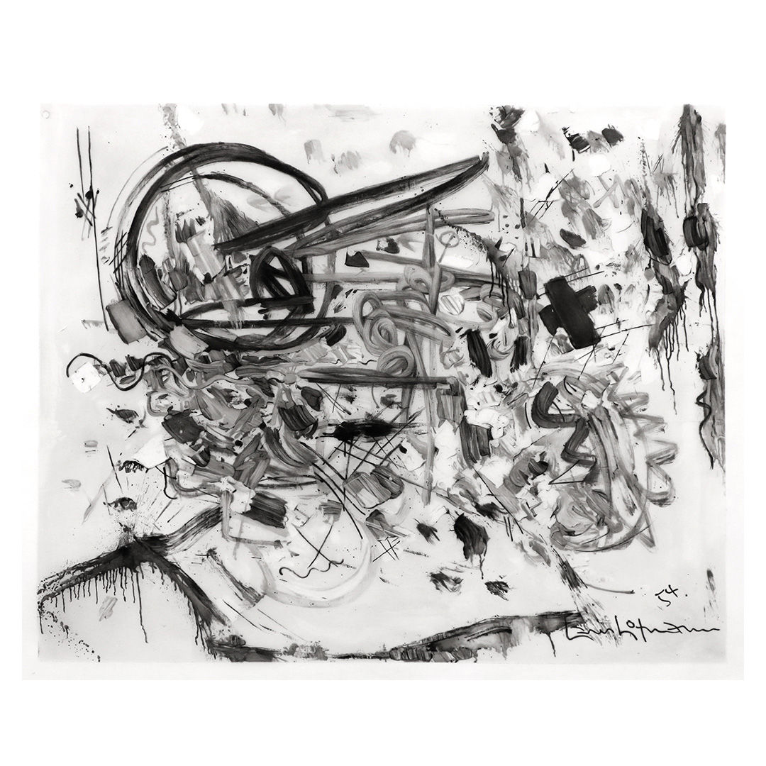 Study of After Hofmann; Laburnum, 1954, 2022Ink and charcoal on vellum53 x 66.2 cm (20.87 x 26.06 in)