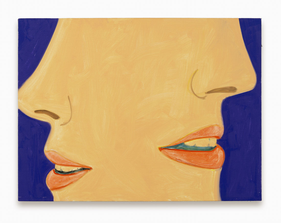 Alex Katz Purple Split 15, 2022 Oil on linen 91.4 x 121.9 cm (36 x 48 in)