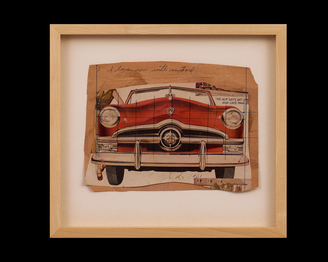 James Rosenquist Source for I Love You with My Ford, 1961 Cropped magazine advertisement and ink on paper 18.4 x...