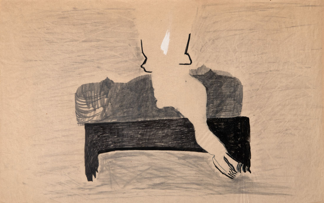 Untitled, 1983 Charcoal, pastel, ink on paper 50 x 80 cm (19.69 x 31.5 in)