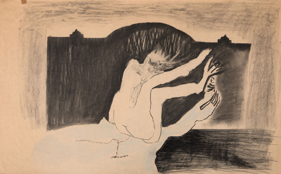 Untitled, 1983 Charcoal, pastel, ink on paper 50 x 80 cm (19.69 x 31.5 in)