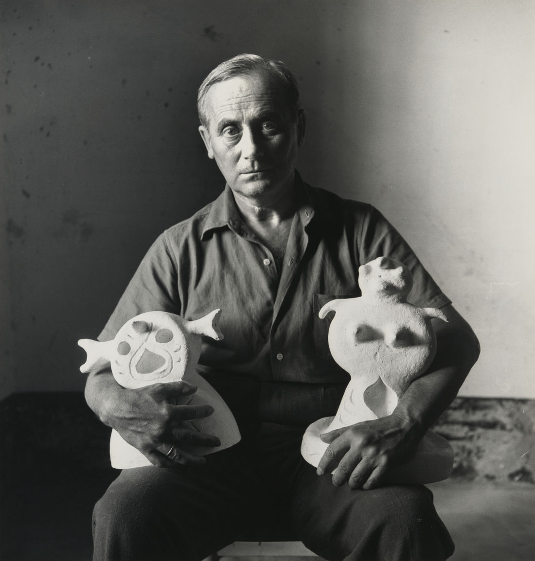 Irving Penn Joan Mir&oacute; (A), Tarragona, Spain, 1948 Gelatin silver print 26.04 x 24.77 cm (10.25 x 9.75 in)