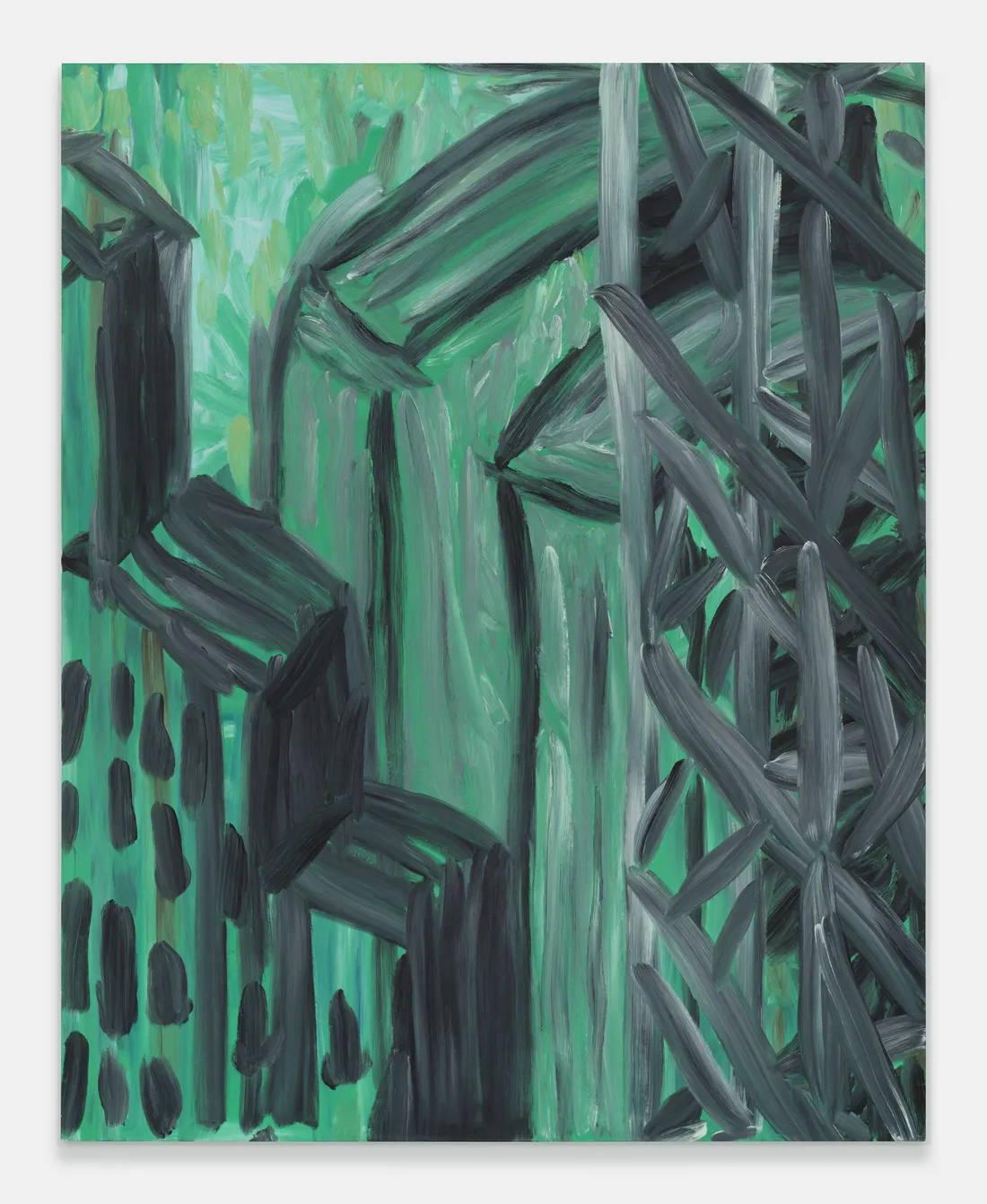 Martha Diamond Green Cityscape, 1985 Oil on canvas 228.6 × 182.9 cm (90 × 72 in)