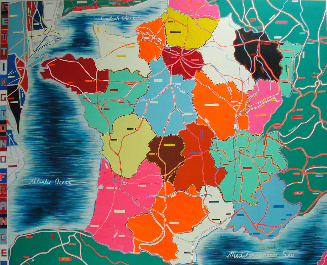 Jules de Balincourt, Getting to No France, 2008