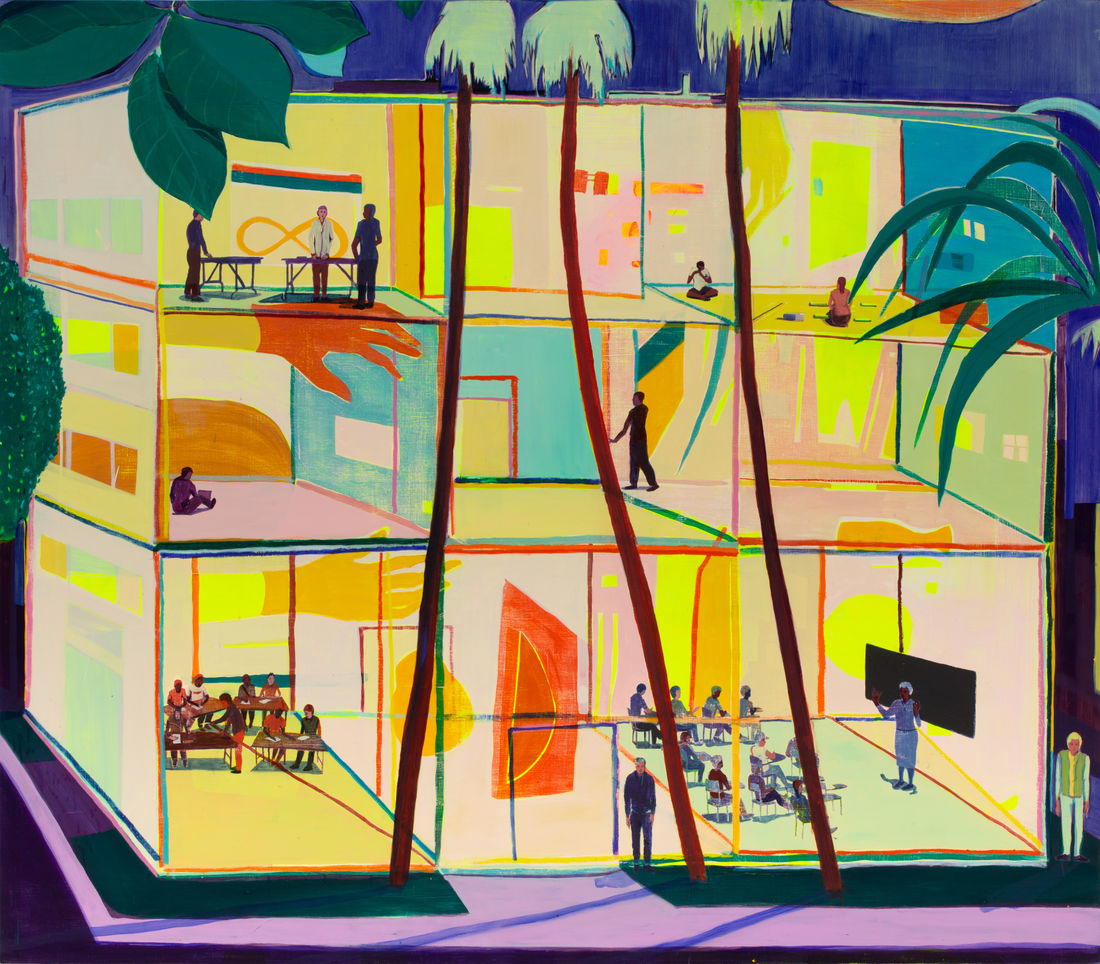 Jules de Balincourt, They Each Had Their Lesson, 2020