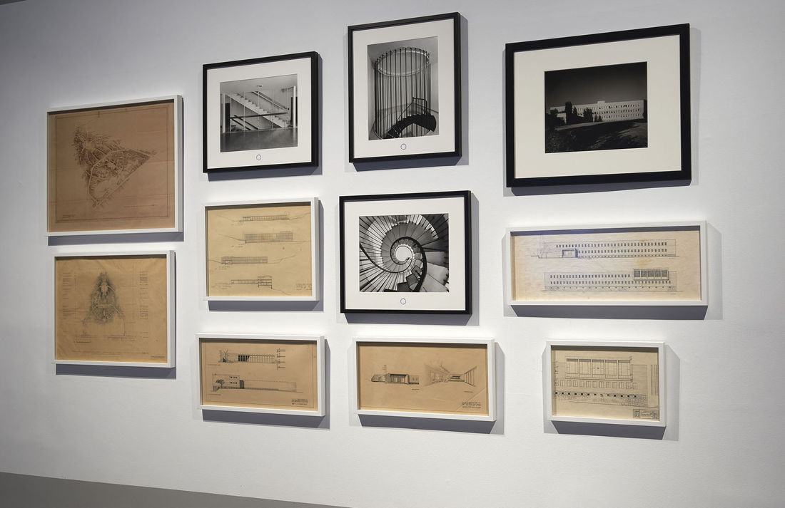 Installation view of 'The Biographies of Amos Gitaï' at the Museo Nacional de Arte Reina Sofia (2014); Thaddaeus Ropac