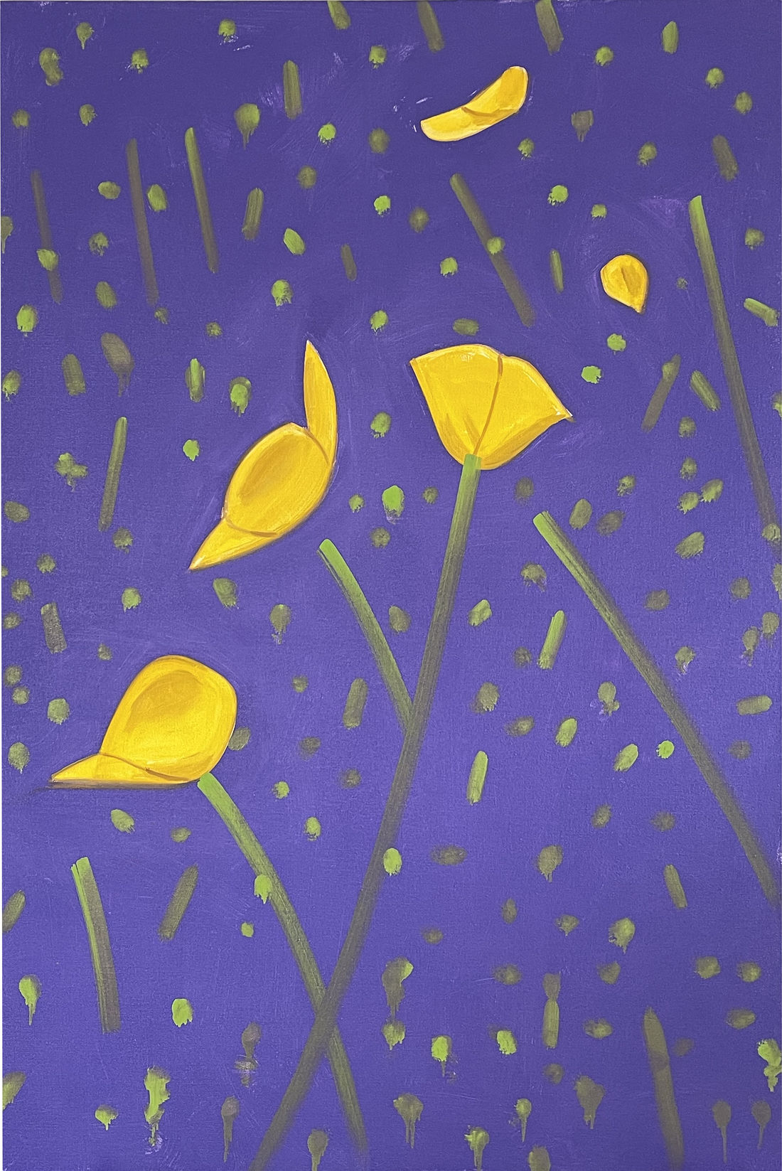 Alex Katz, Yellow Buttercups, 2021