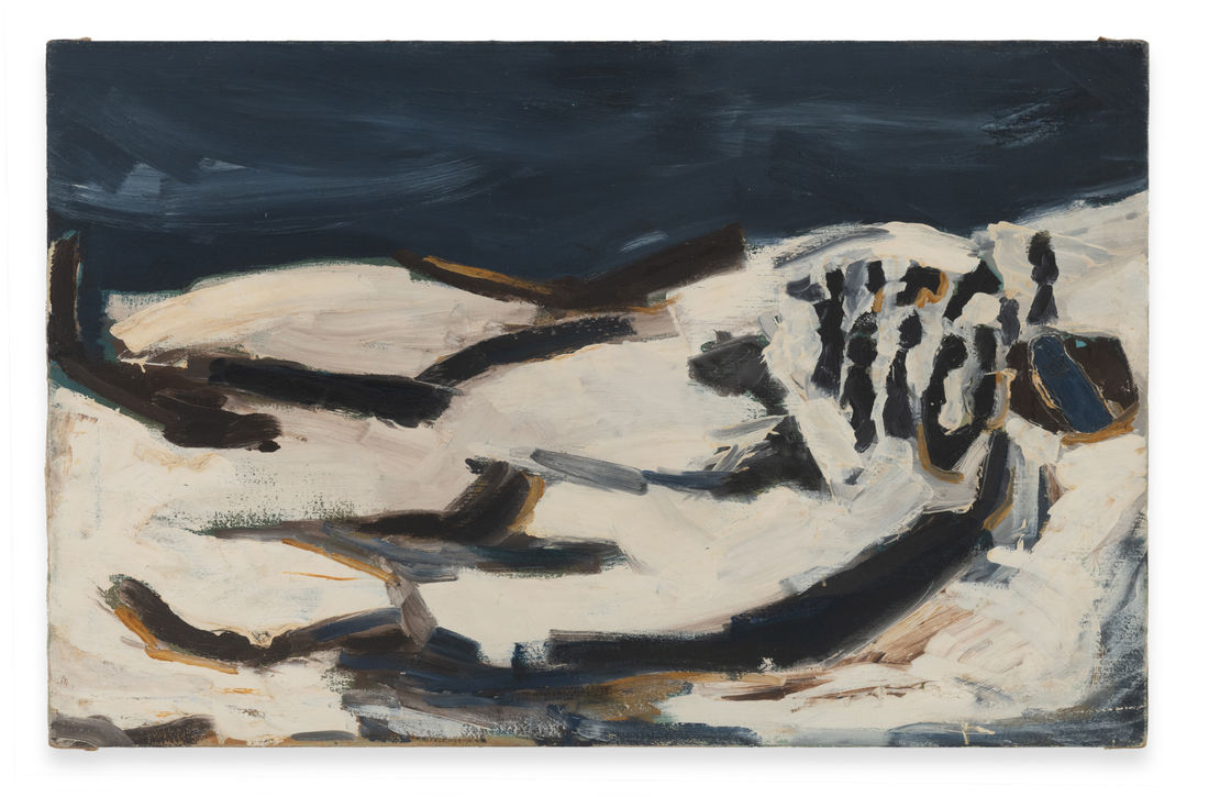 Grandma Cohen’s Funeral Painting, 1964 Oil on canvas55.88 x 86.36 cm (22 x 34 in)