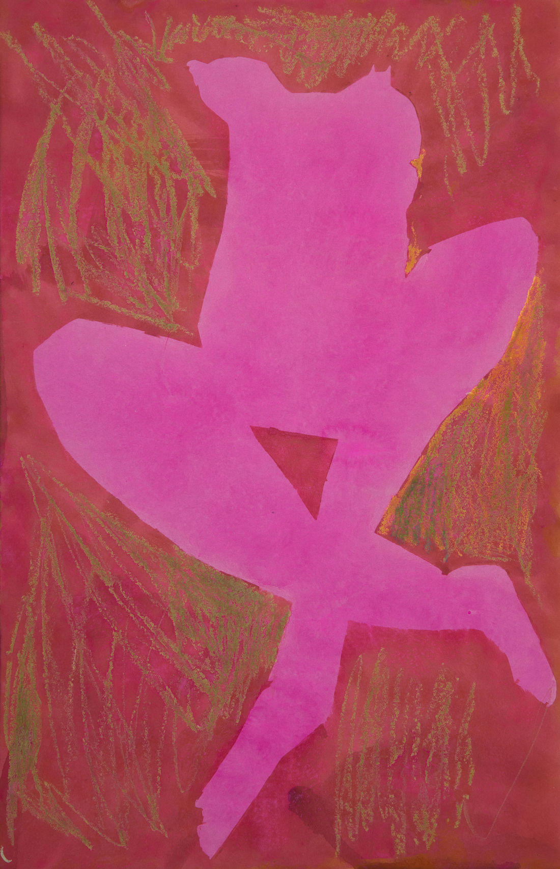 Untitled, after 1976 Gouache and pastel on paper 49.6 x 32.4 cm (19.5 x 12.75 in)