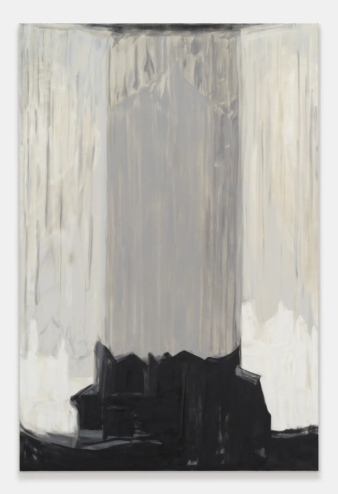 Martha Diamond Grisaille No. 2, 2007-2008 Oil on canvas 182.9 × 121.9 cm (72 × 48 in)