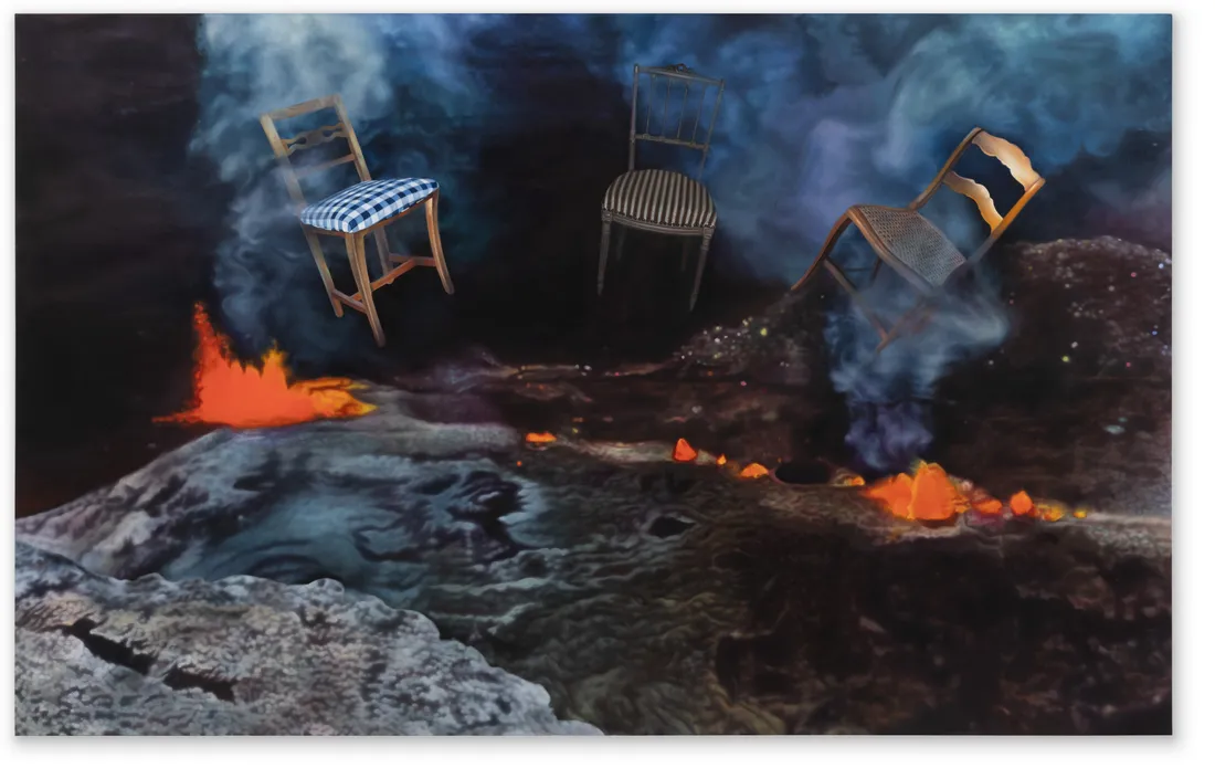 Ariana Papademetropoulos The Afters, 2026 Oil on canvas 190 × 304 cm (74.8 × 119.69 in)