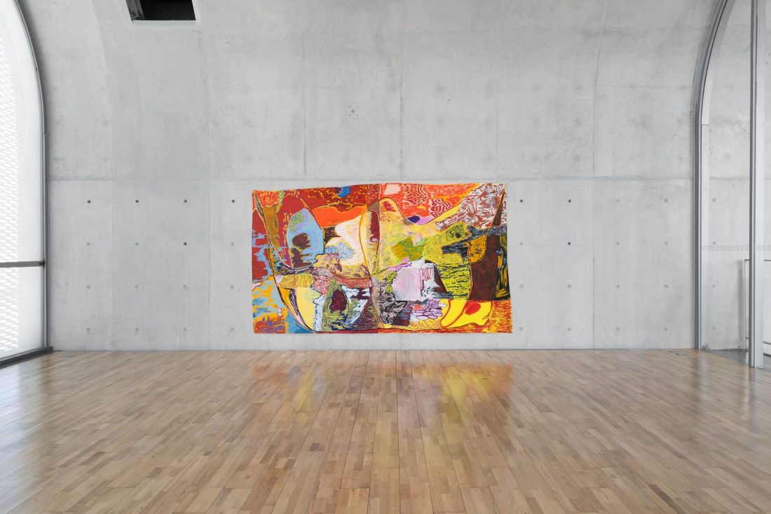 Installation view - Rachel Jones 'a shorn root' Long Museum West Bund © Rachel Jones. Photography by shaunley