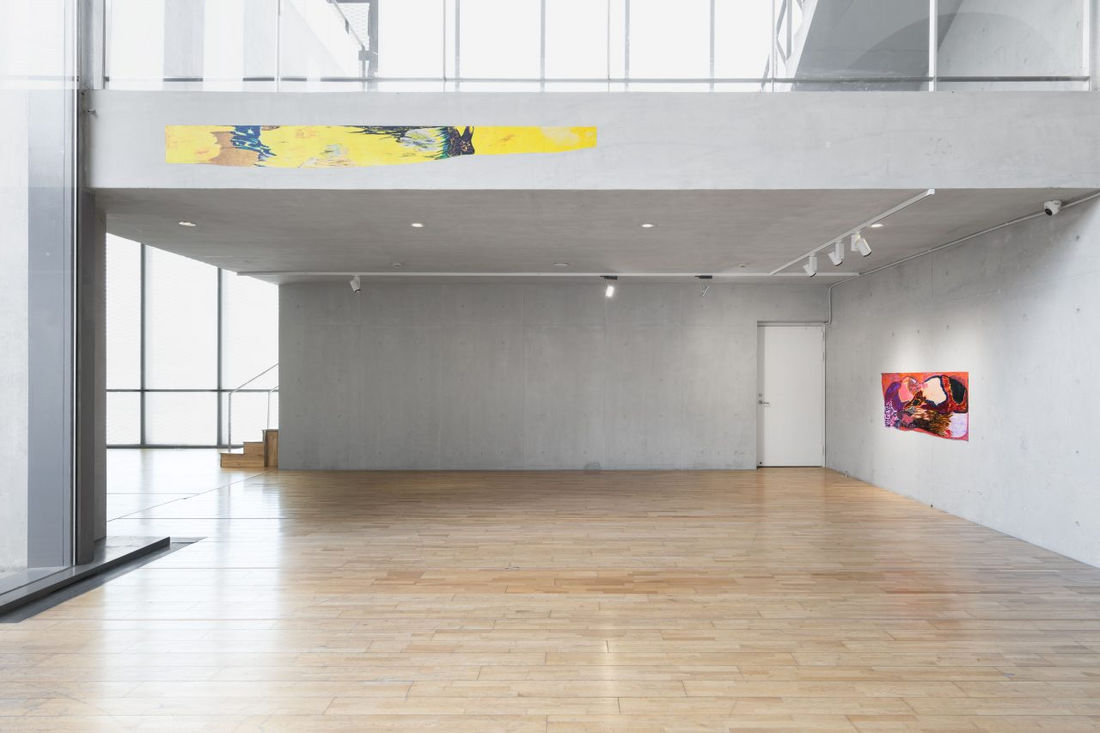 Installation view - Rachel Jones 'a shorn root' Long Museum West Bund © Rachel Jones. Photography by shaunley