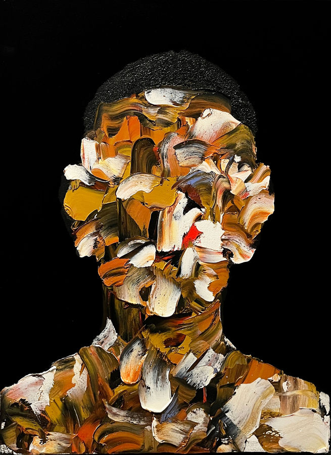 Moses Salihou, Abstract Portrait 2, 2026