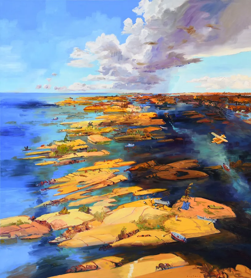 John Hartman, Line Squall Approaching Boot Island, 2026