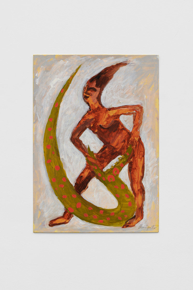 Alexis HUNTER Untitled (Woman and Beast), 1990 Oil on card 40 x 28.5 cm