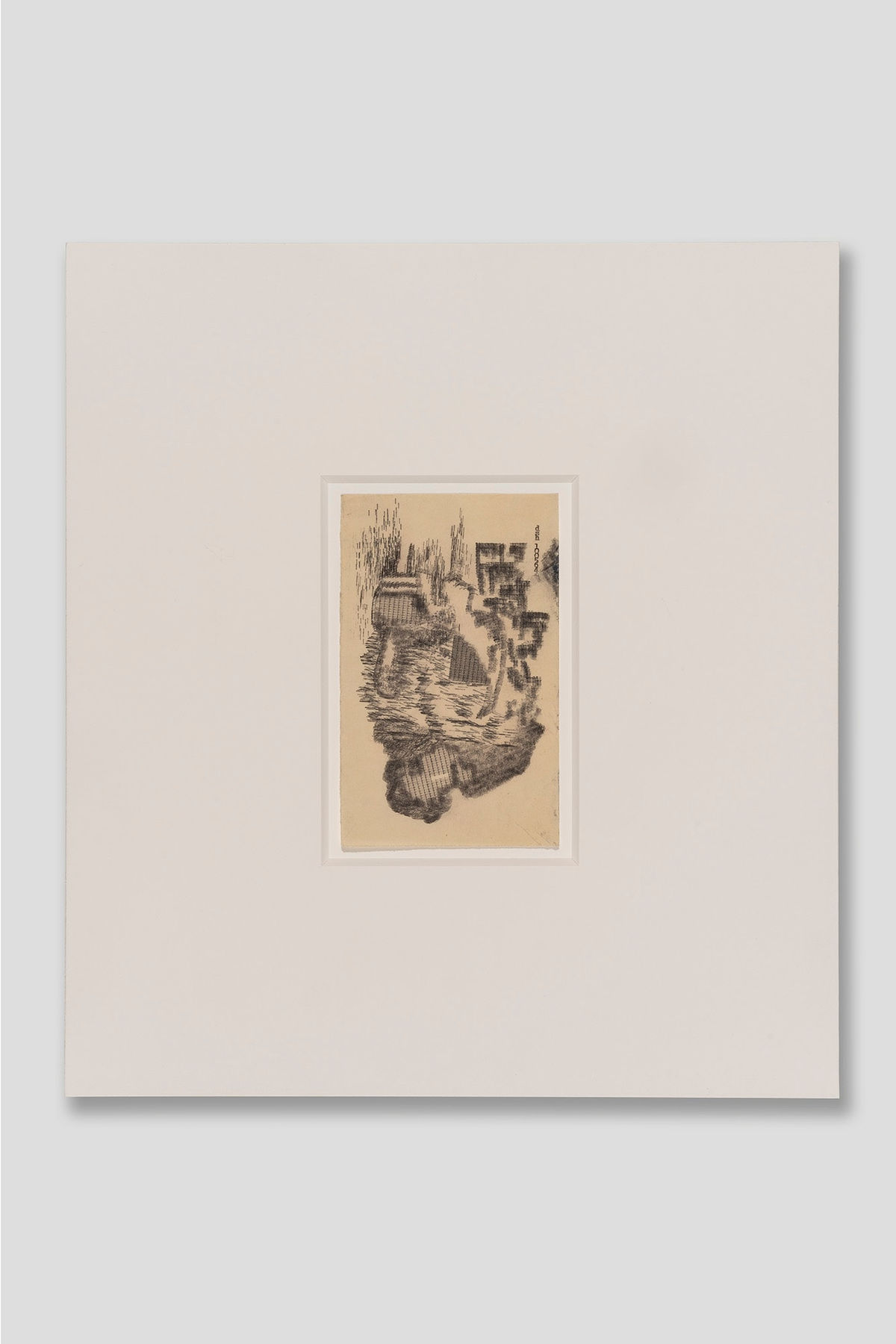 Dom Sylvester HOUÉDARD Typestract 100564, 1964 Black ink typed on paper 17 x 10.5 cm