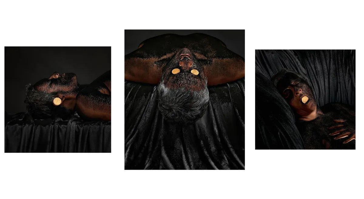 Berni SEARLE To hear, to see, to speak (from the 'Into the dark' series), 2014 Archival digital prints Each print :45 x 45 cm, 45 x 55 cm, 45 x 45 cm Edition of 5 + 2 AP