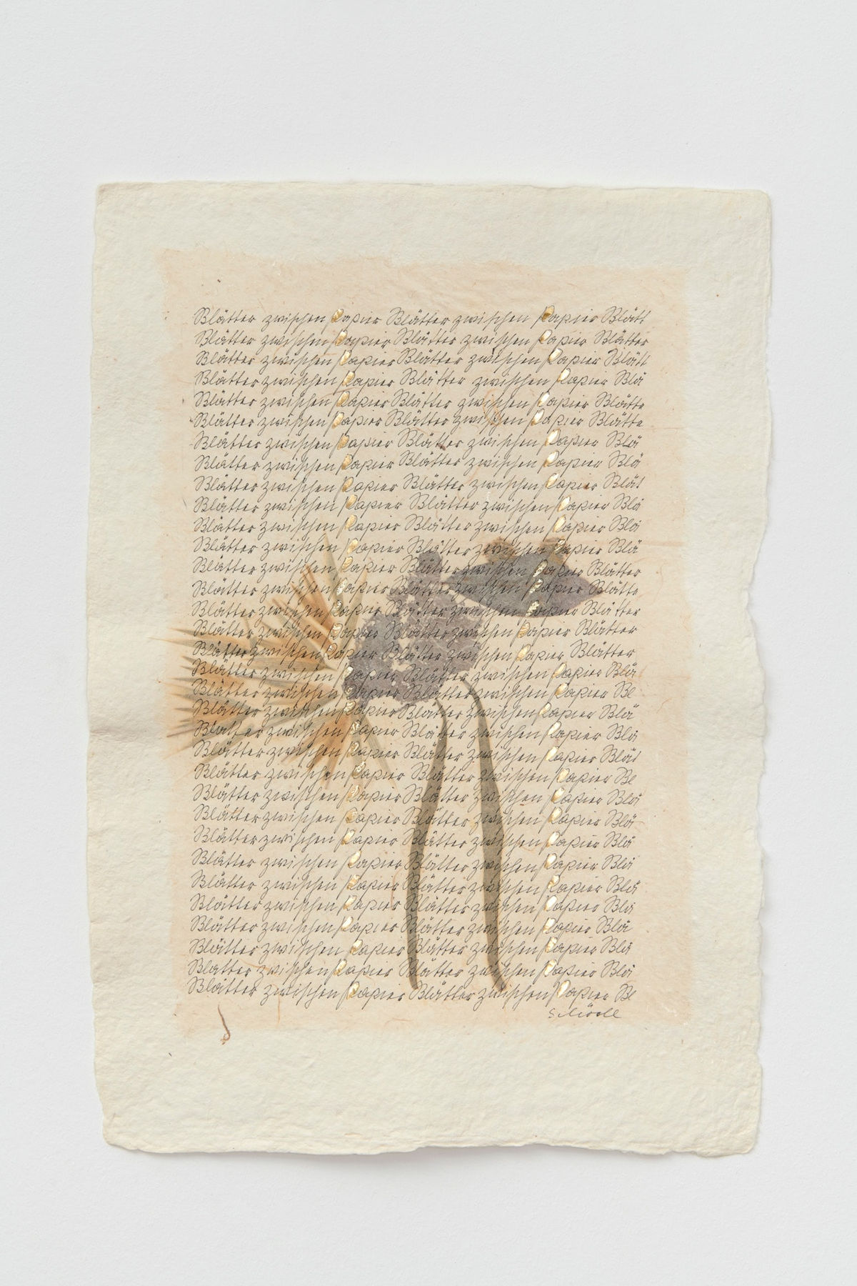 Greta SCHÖDL Untitled, 1977-88 Mixed media on handmade paper 35 x 26 cm
