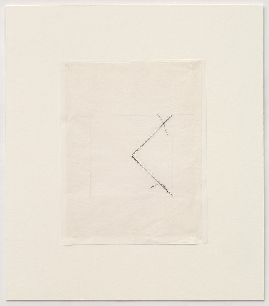 Shelagh WAKELY Untitled, 1977-1978 Thread drawing: pencil and thread on paper 25 x 20 cm