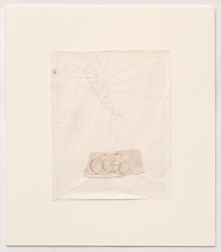 Shelagh WAKELY Untitled, 1977-1978 Thread drawing: pencil, needle, scotch tape and thread on paper 25 x 20 cm
