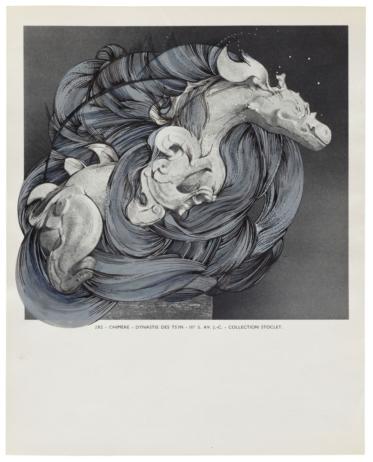 Ann-Marie JAMES MUSÉE IMAGINAIRE, Plate 282, 2013 Ink on bookplate 22.3 x 17.7 cm sheet