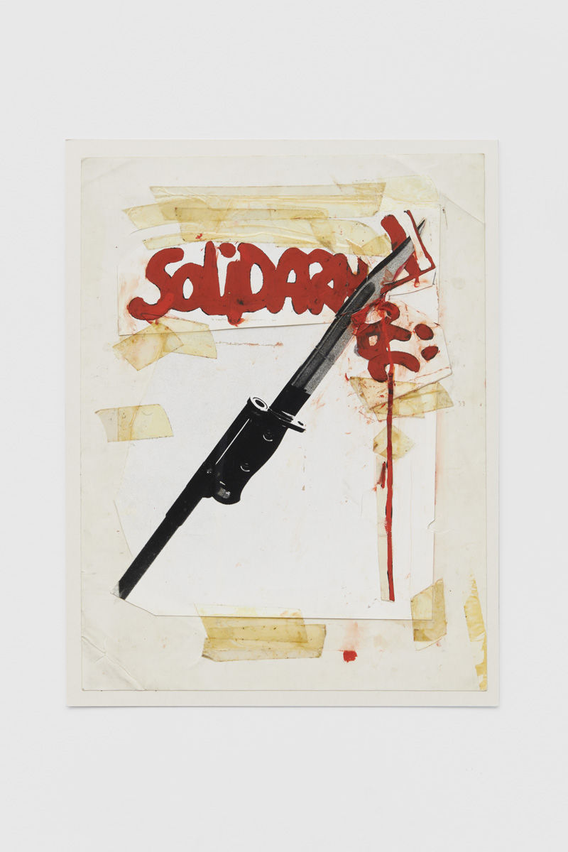 Peter KENNARD Solidarność, 1982 Photomontage - Gelatin silver prints, tape and gouache on card 41.5 x 32 cm