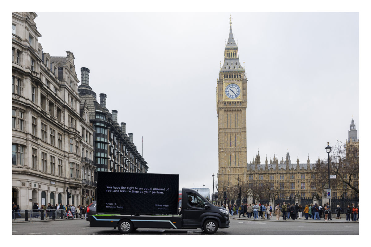 Wilma WOOLF Temple of Safety, Billboard Series, Article 16, 2025 Colour photograph 30.5 x 45.7 cm | 12 x 18 in Edition 1 of 10