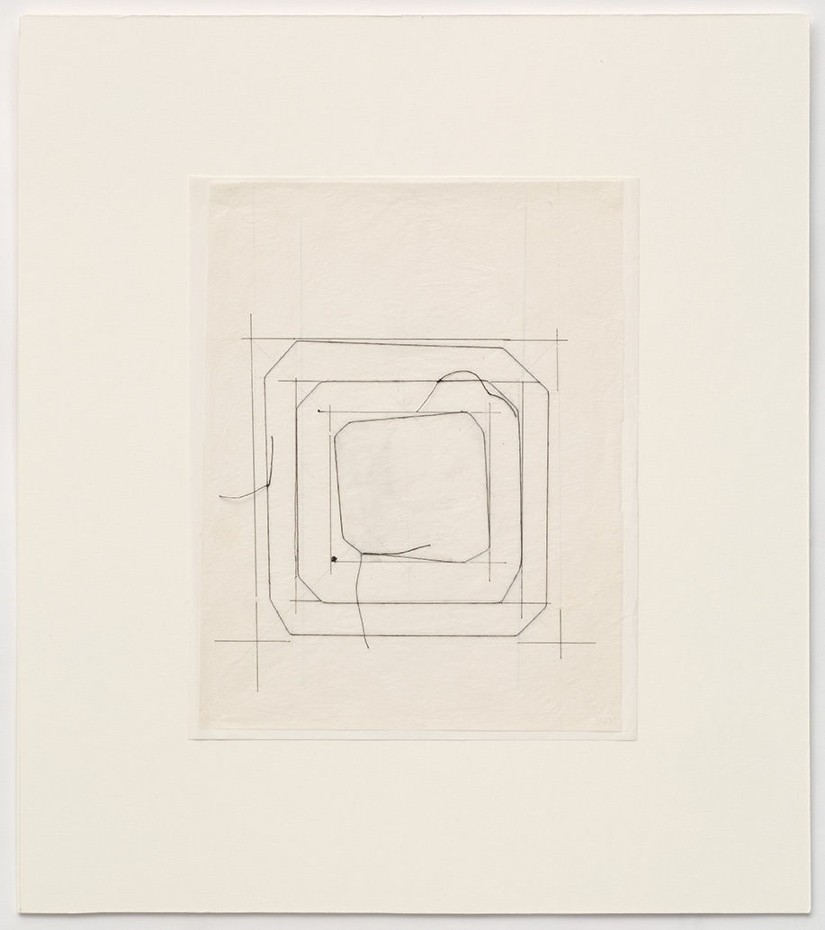 Shelagh WAKELY Untitled, 1977-1978 Thread drawing: pencil and thread on paper 25 x 20 cm