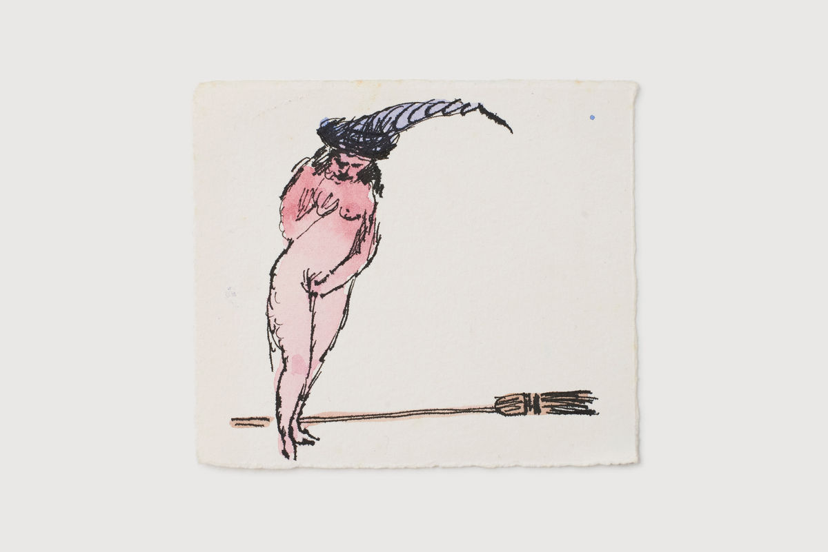 Alexis HUNTER Untitled, 1990 Pen and ink on paper 10.3 x 11.8cm