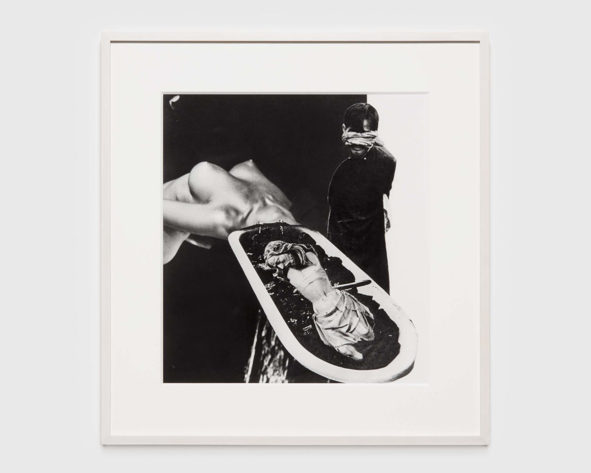 Penny SLINGER And when the babe, 1969/2021 Archival inkjet print from original collage Unframed: 40.6 x 37.1 cm Framed: 57.2 x 54 x 3.8 cm Edition 2 of 3 + 2AP's