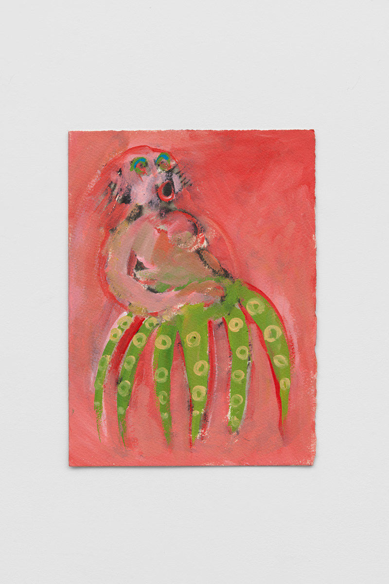 Alexis HUNTER Untitled (Mythological Beast), 1990 Acrylic on card 38 x 28 cm