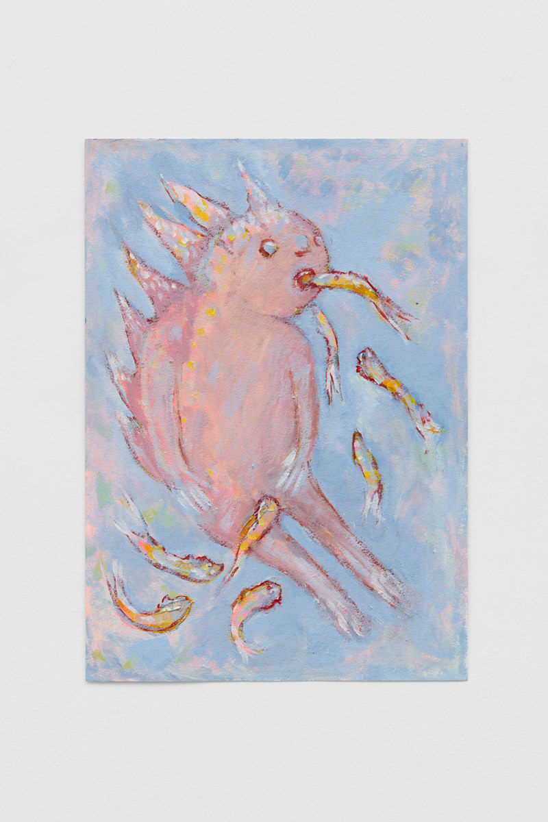 Alexis HUNTER Untitled (Mythological Beast), 1990 Acrylic on card 42 x 29 cm