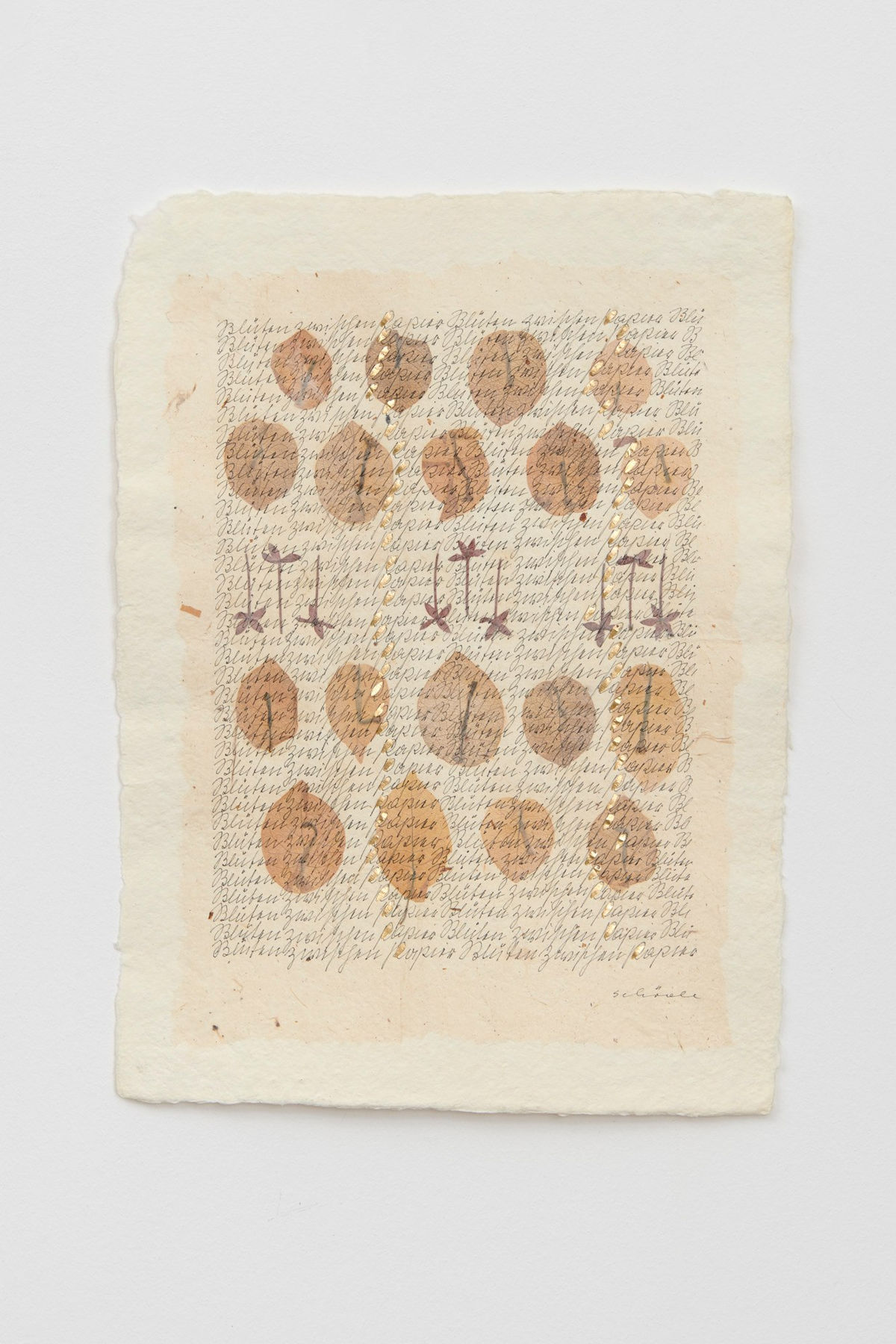 Greta SCHÖDL Untitled, 1977-88 Mixed media on handmade paper 35 x 26 cm
