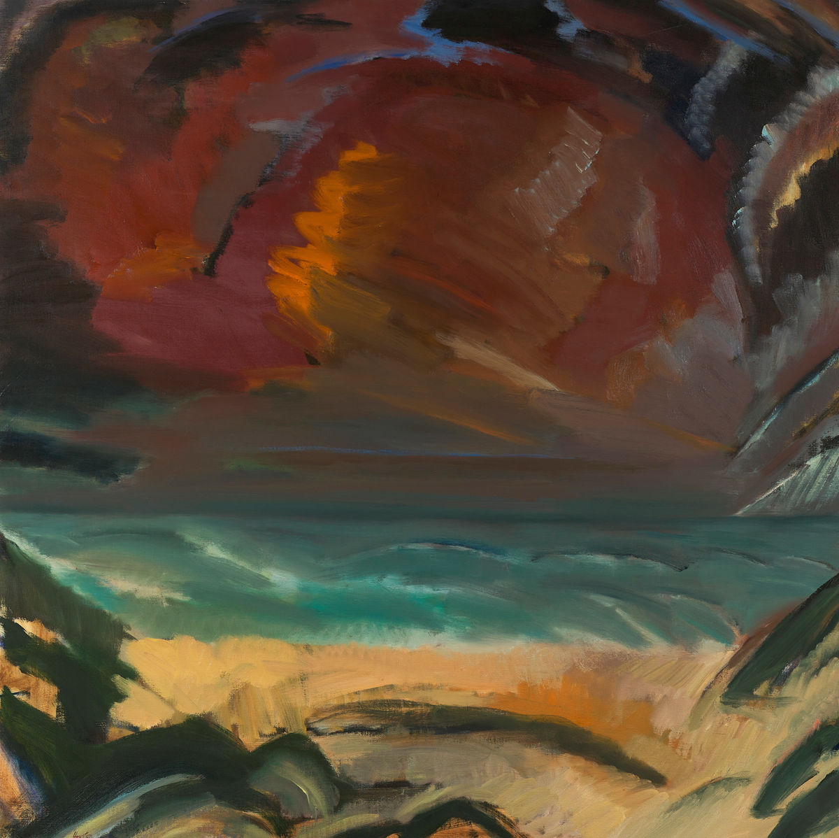 Rock Coast, Dusk, 1990