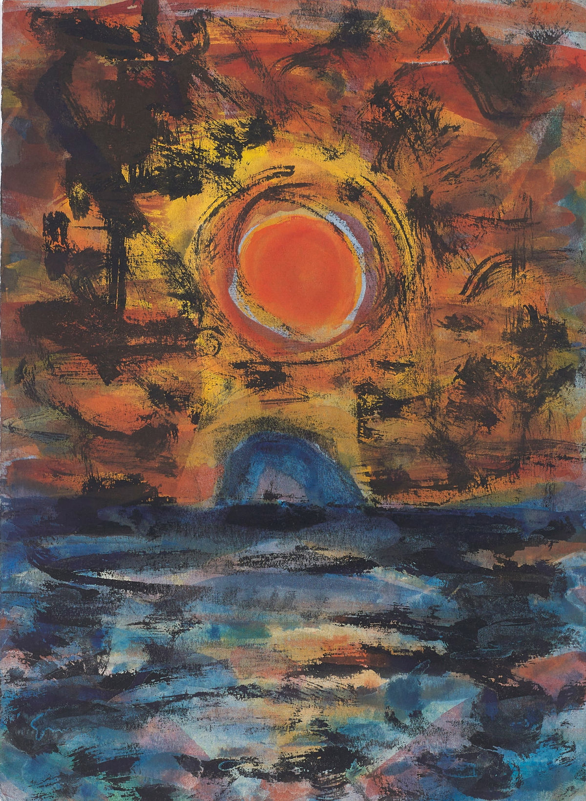 Untitled (Sun over Bass Rock)