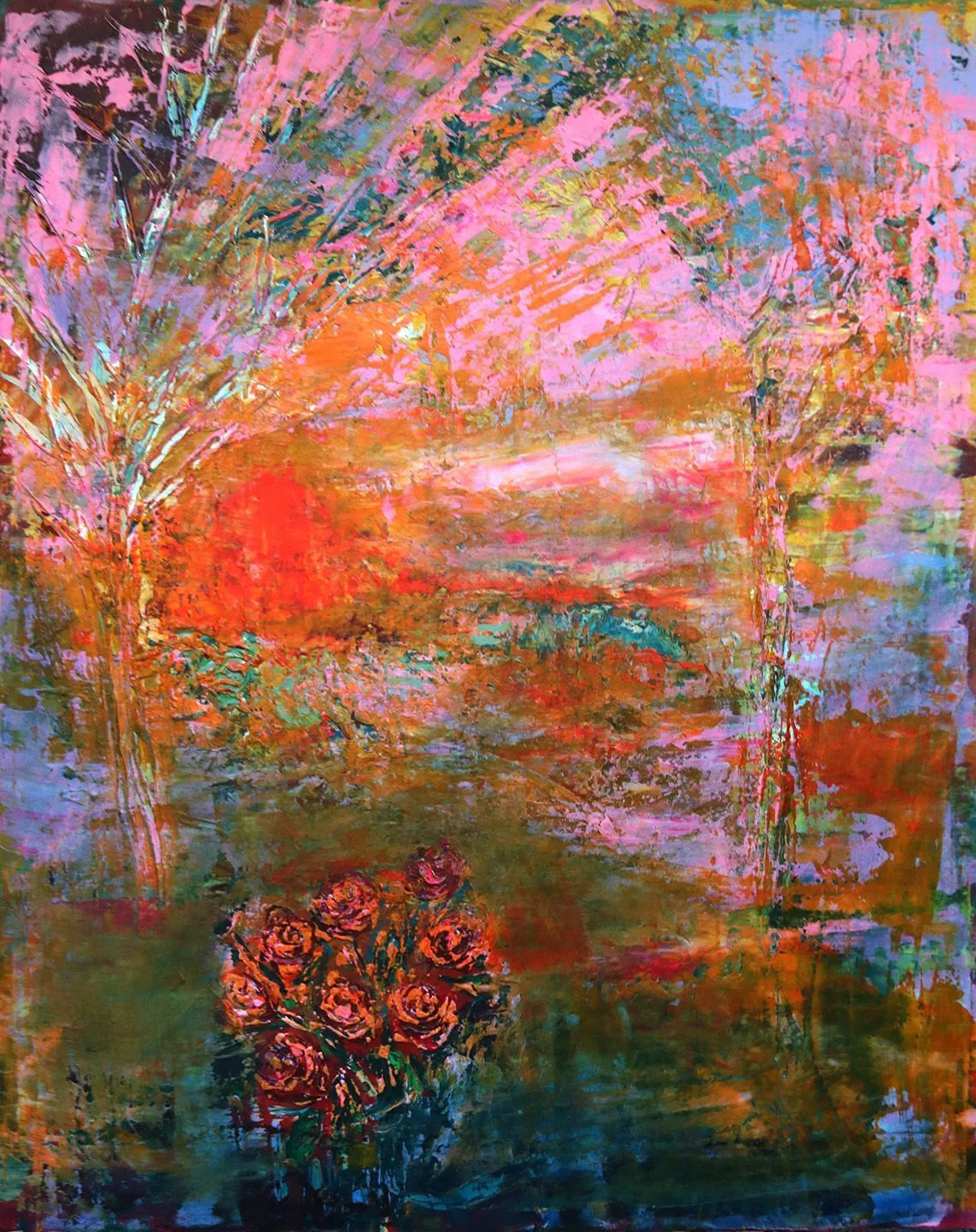 Garden Light, Sunrise, Mist and Roses, 2026