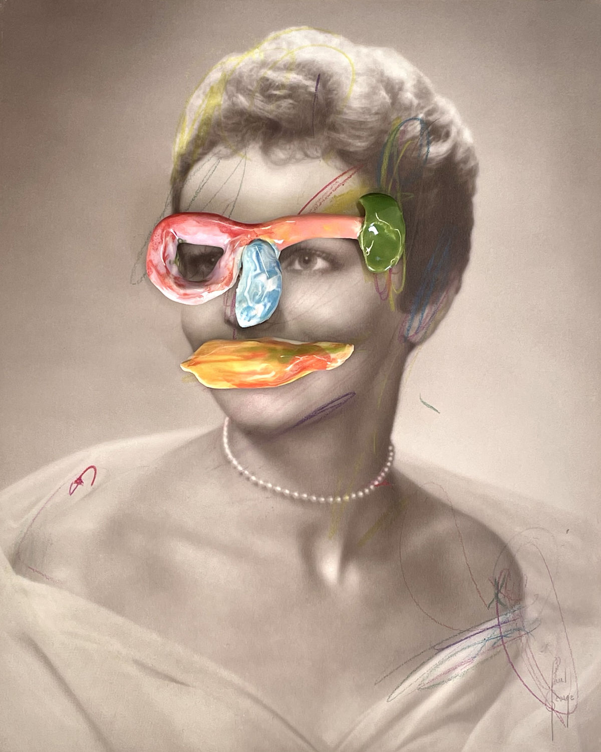 Ceramic Face (Woman), 2021