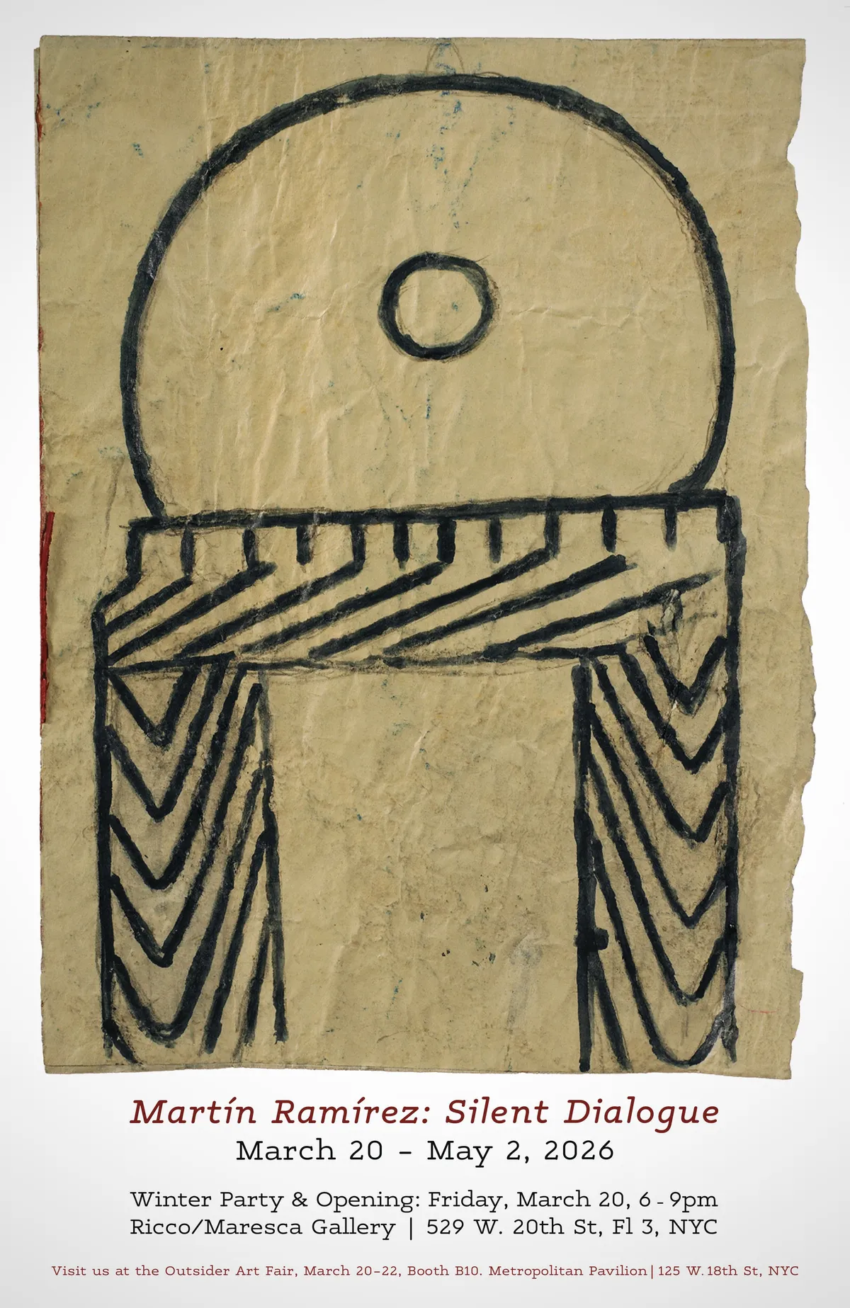 Martín Ramírez (1895 – 1963): Silent Dialogue Gallery One • In-Person and Online