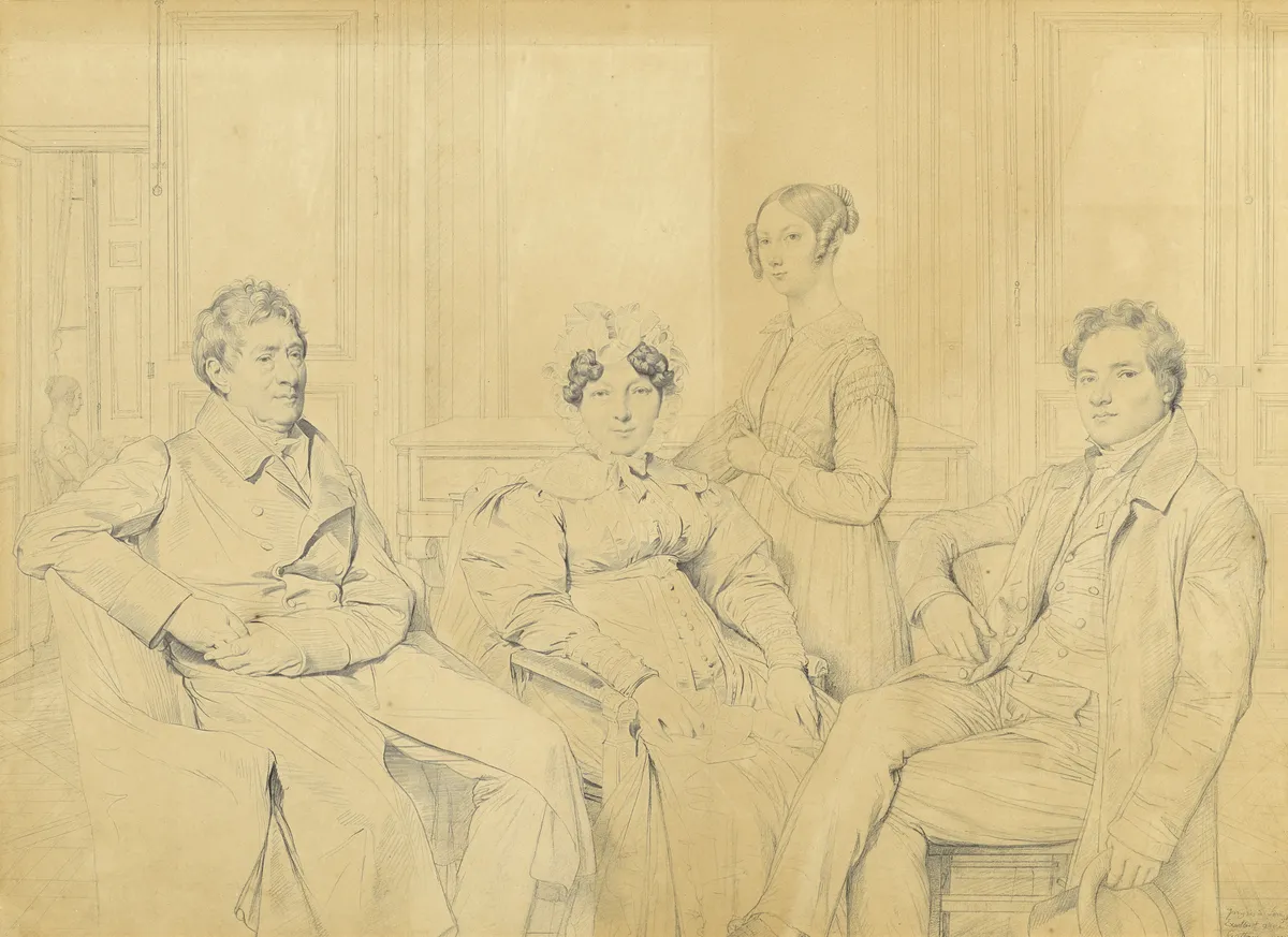 Jean-Auguste-Dominique Ingres (1780-1867) The Gatteaux Family, 1850