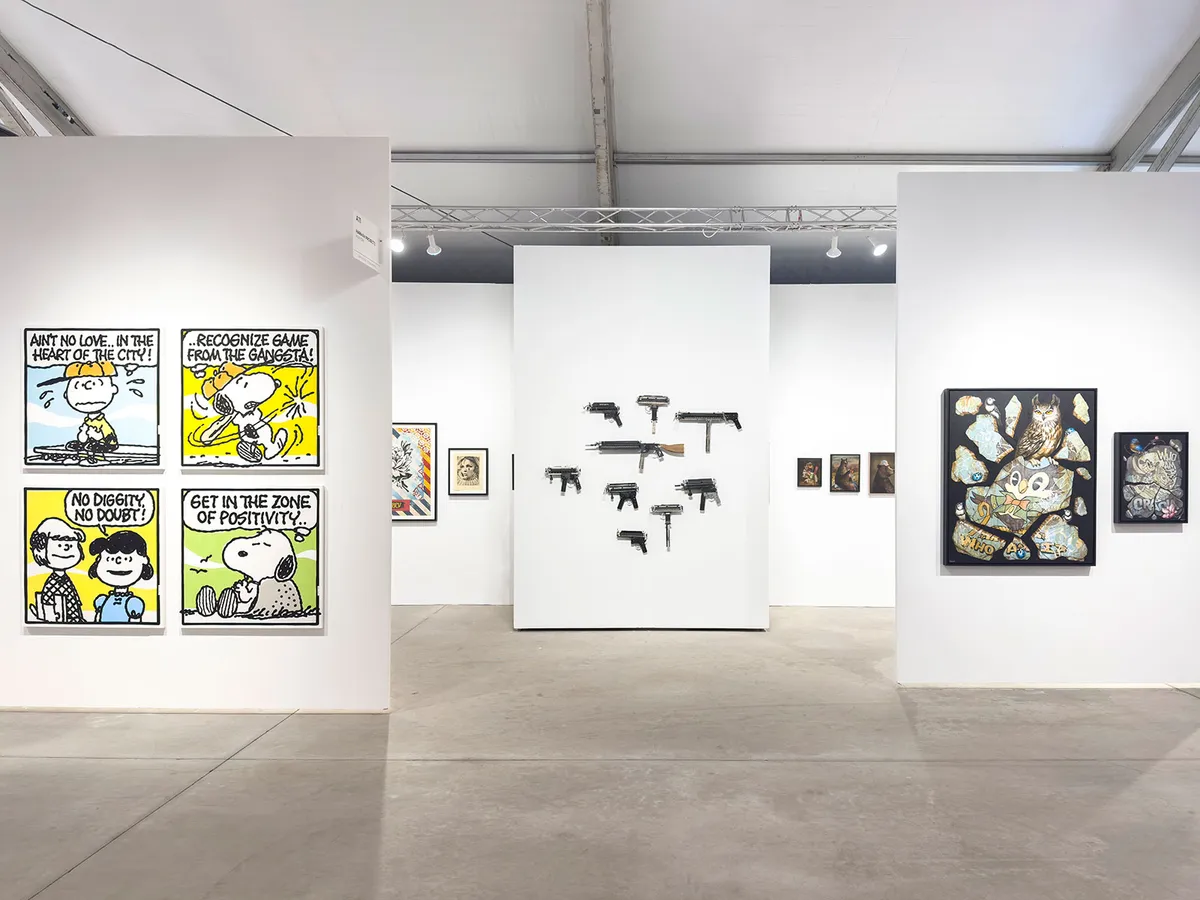 Installation view of the Harman Projects booth at Context Art Miami 2025