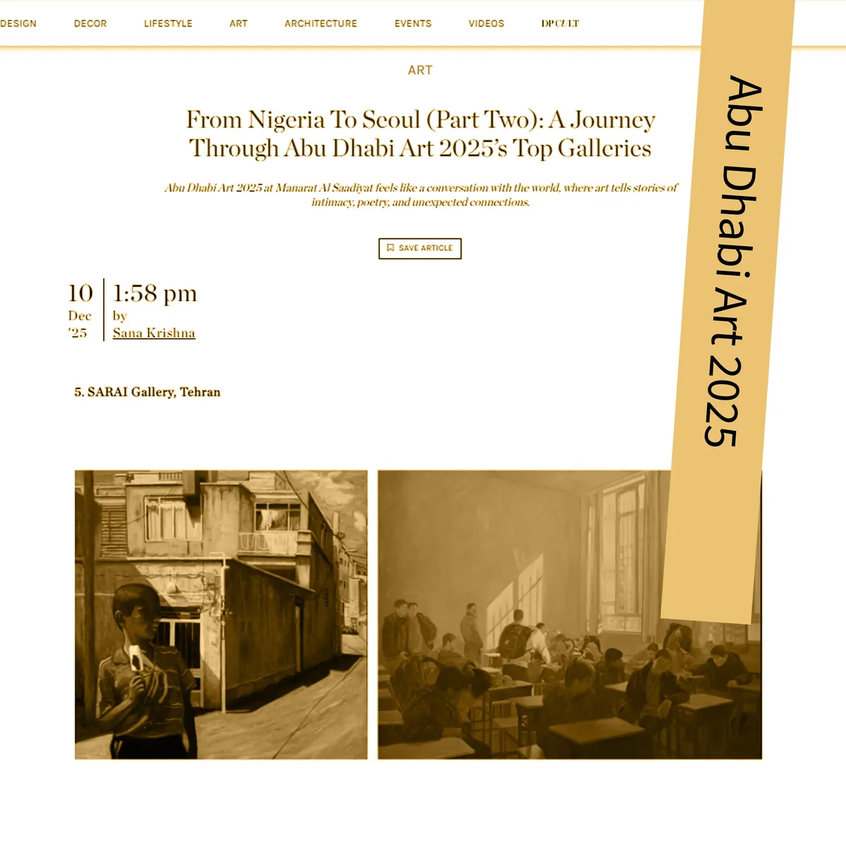 From Nigeria To Seoul (Part Two): A Journey Through Abu Dhabi Art 2025’s Top Galleries