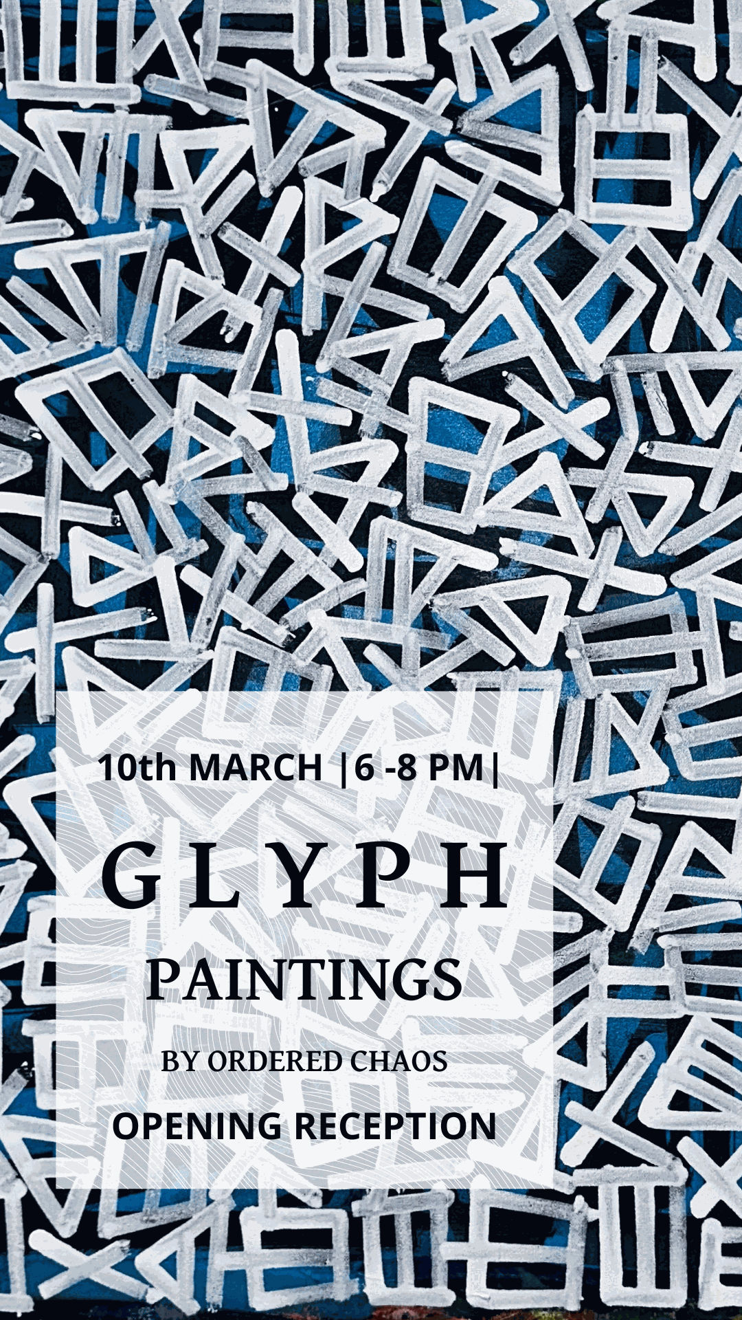 Opening reception GLYPH PAINTINGS