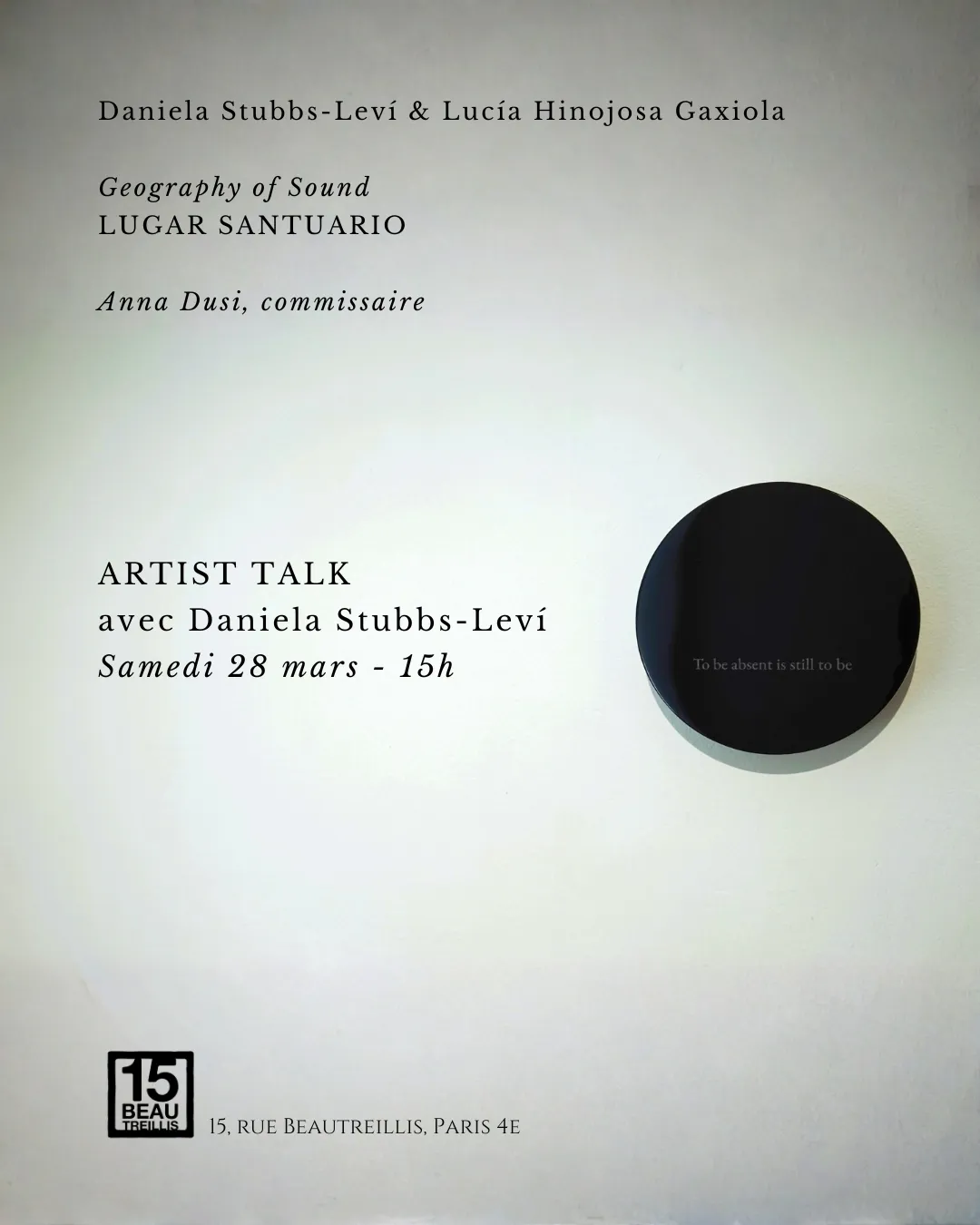 Artist talk | Daniela Stubbs-Leví