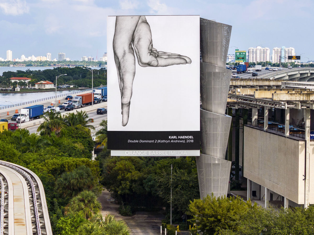 Karl Haendel Billboard outside Pèrez Art Museum