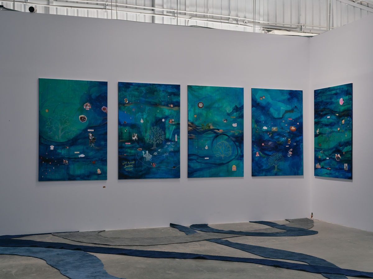 I Stay, in Pieces Solo exhibition by Sarah Abu Abdallah | Curated by Alaa Tarabzouni