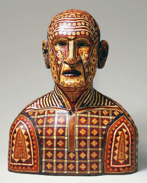 Emile, 2001 Reclaimed wood/ pigment