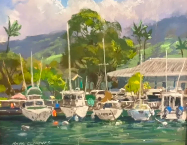 Michael E. Clements Capturing the Luminous Beauty of Maui in Pastel and Oil